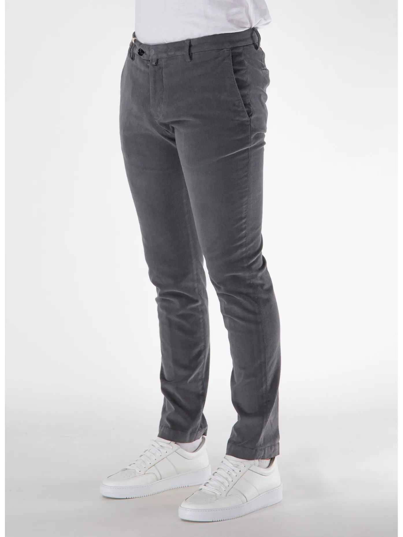     -BRIGLIA    -PANTALONE STRETCH  CON TASCHE AMERICANE-