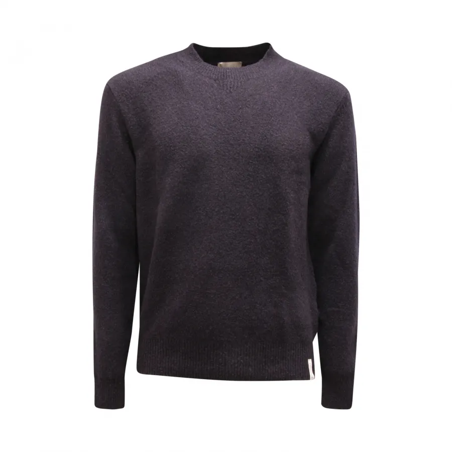 9544AV MAGLIONE UOMO BROOKSFIELD MAN HEAVY COTTON BLEND SWEATER BLUE