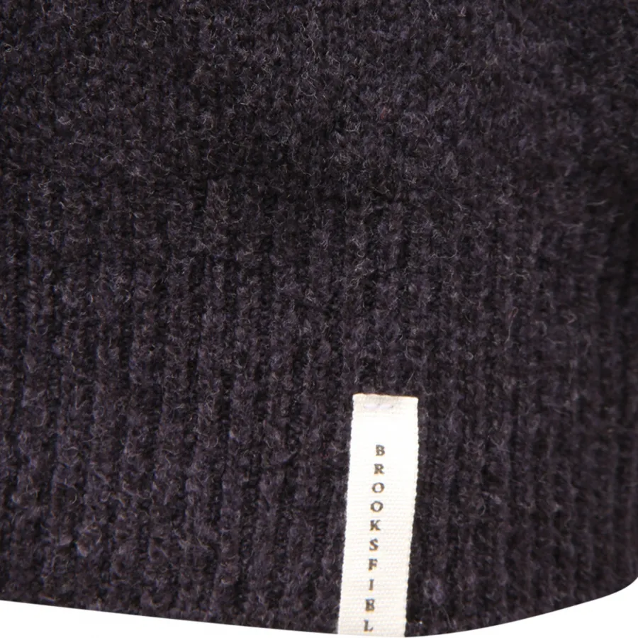 9544AV MAGLIONE UOMO BROOKSFIELD MAN HEAVY COTTON BLEND SWEATER BLUE