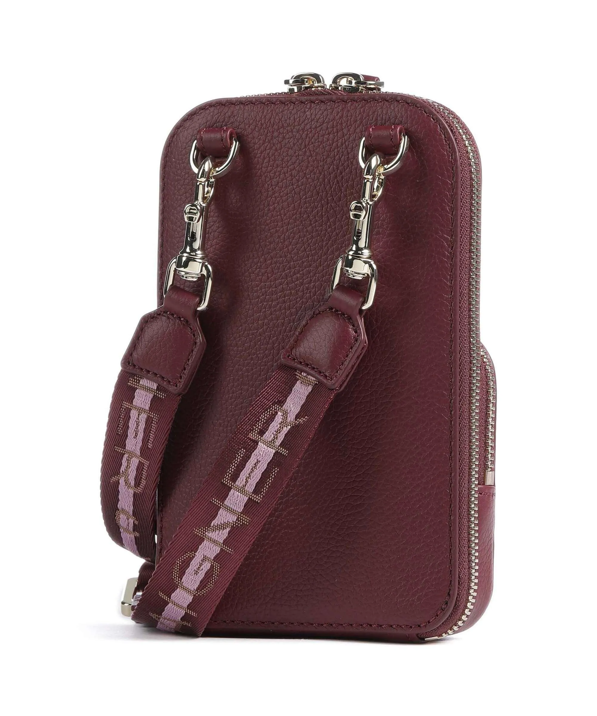  Aigner Zita Borsetta porta cellulare pelle di vacchetta grana vino  