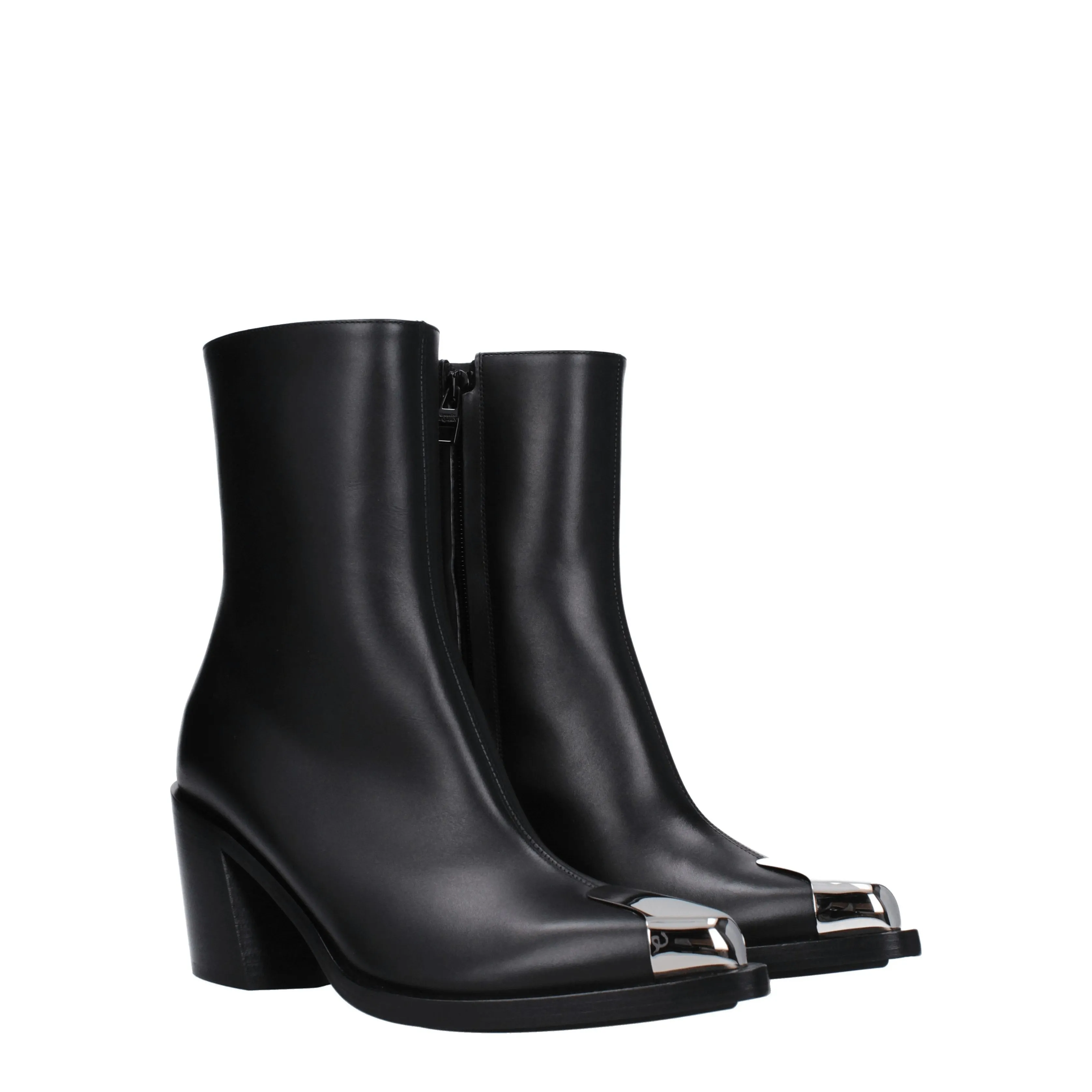 Alexander McQueen Stivaletti Donna Pelle Nero