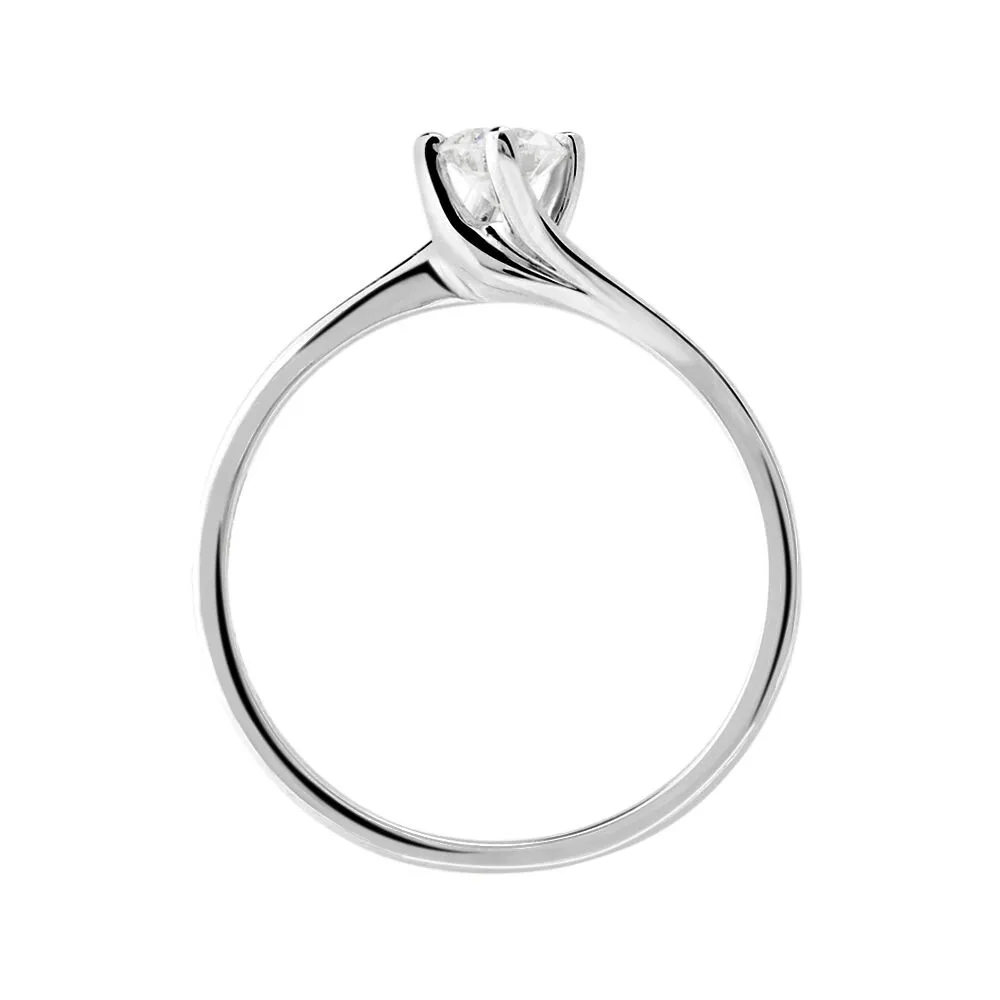 Anello Solitario Firmamenti Oro Bianco 750/1000 Diamante Bianco 0,3 ct 1680043