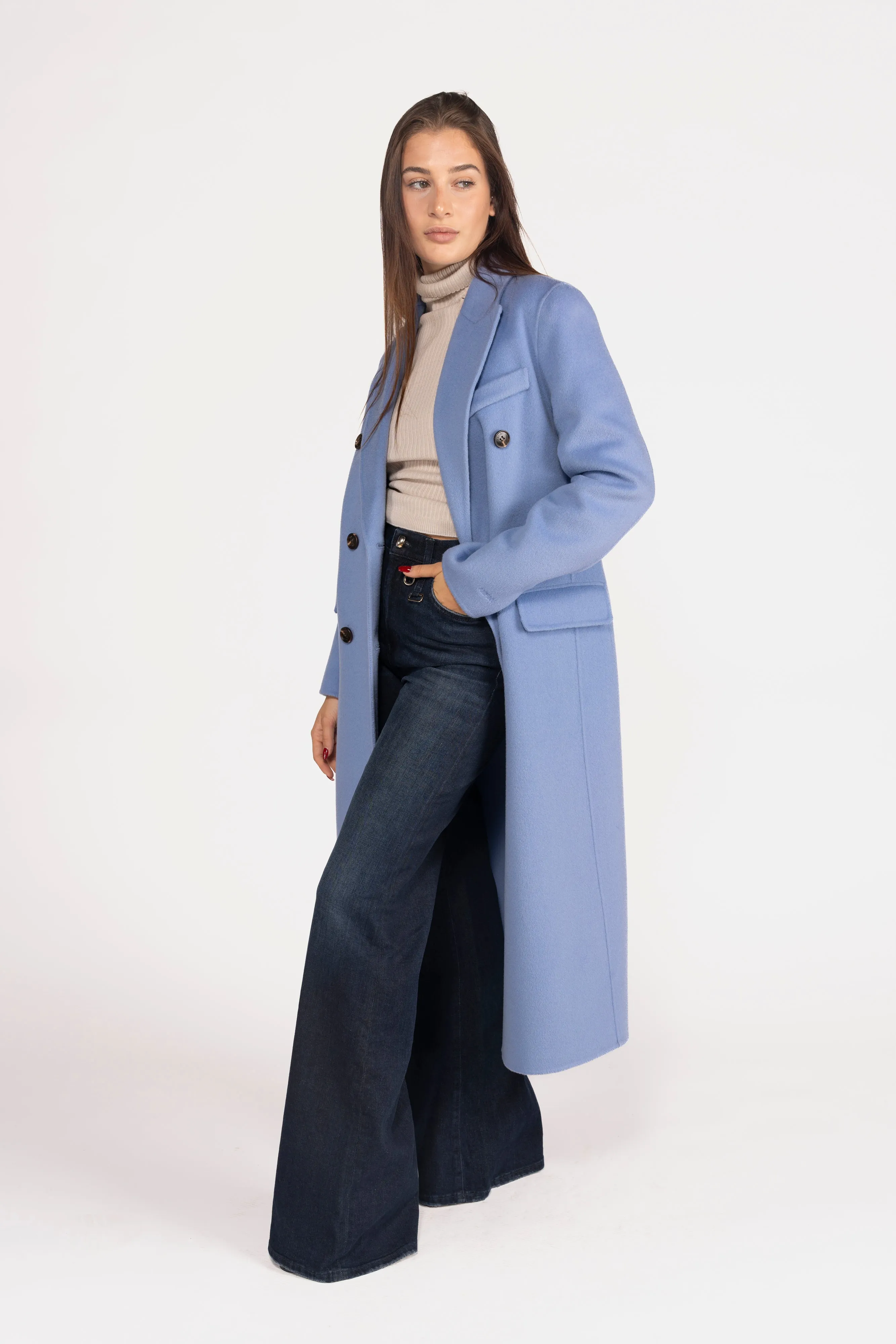 ANFINY CAPPOTTO 100% LANADOPPIO PETTO