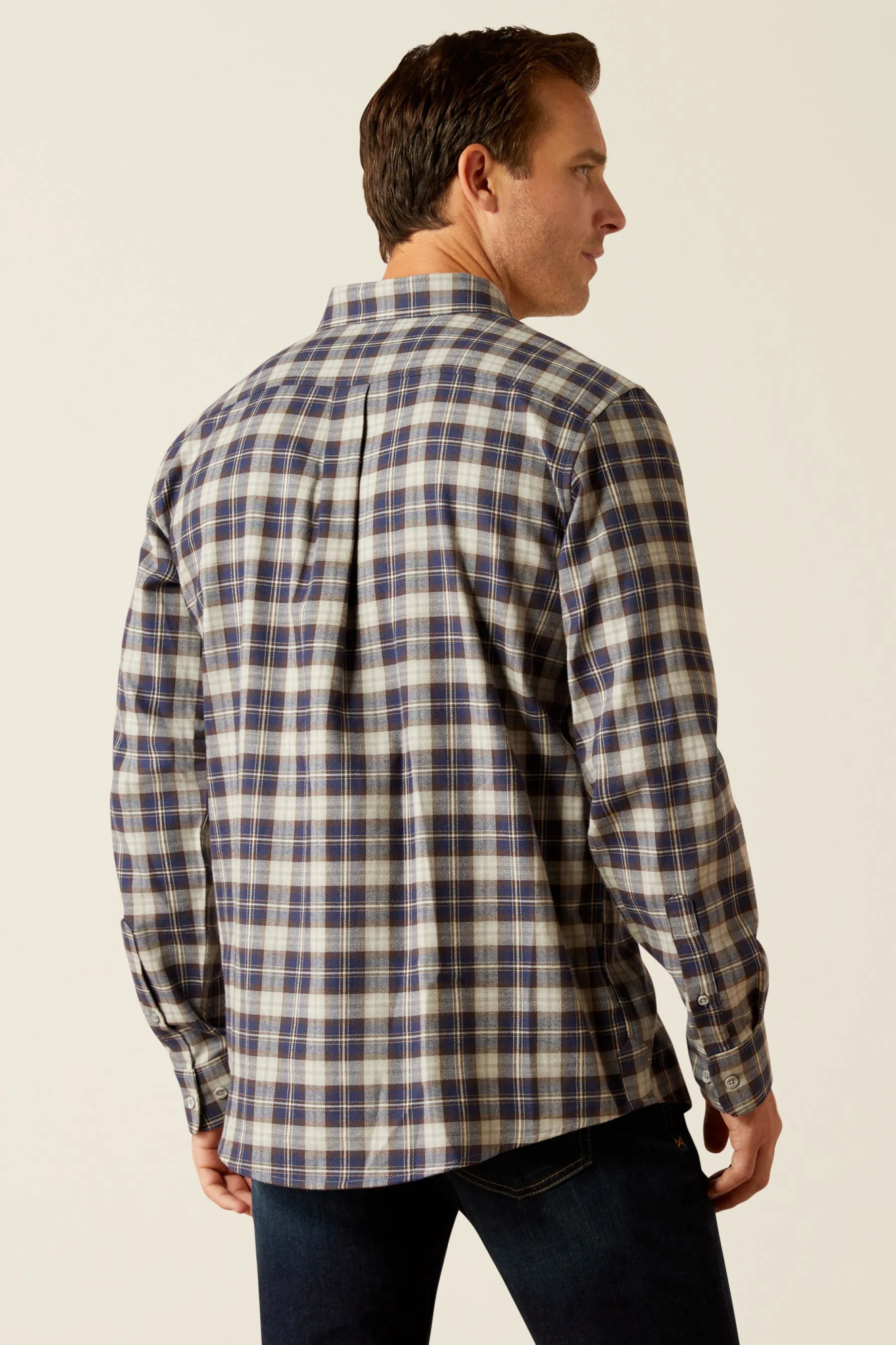 Ariat Simmental Flannel Manica lunga Camicia    