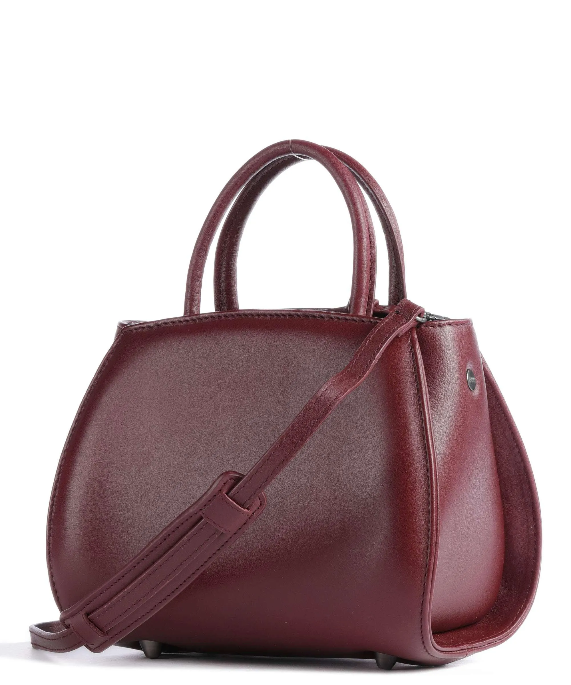  Aunts & Uncles Jamie's Orchard Calla Borsa a mano morbida pelle bovina rosso scuro  