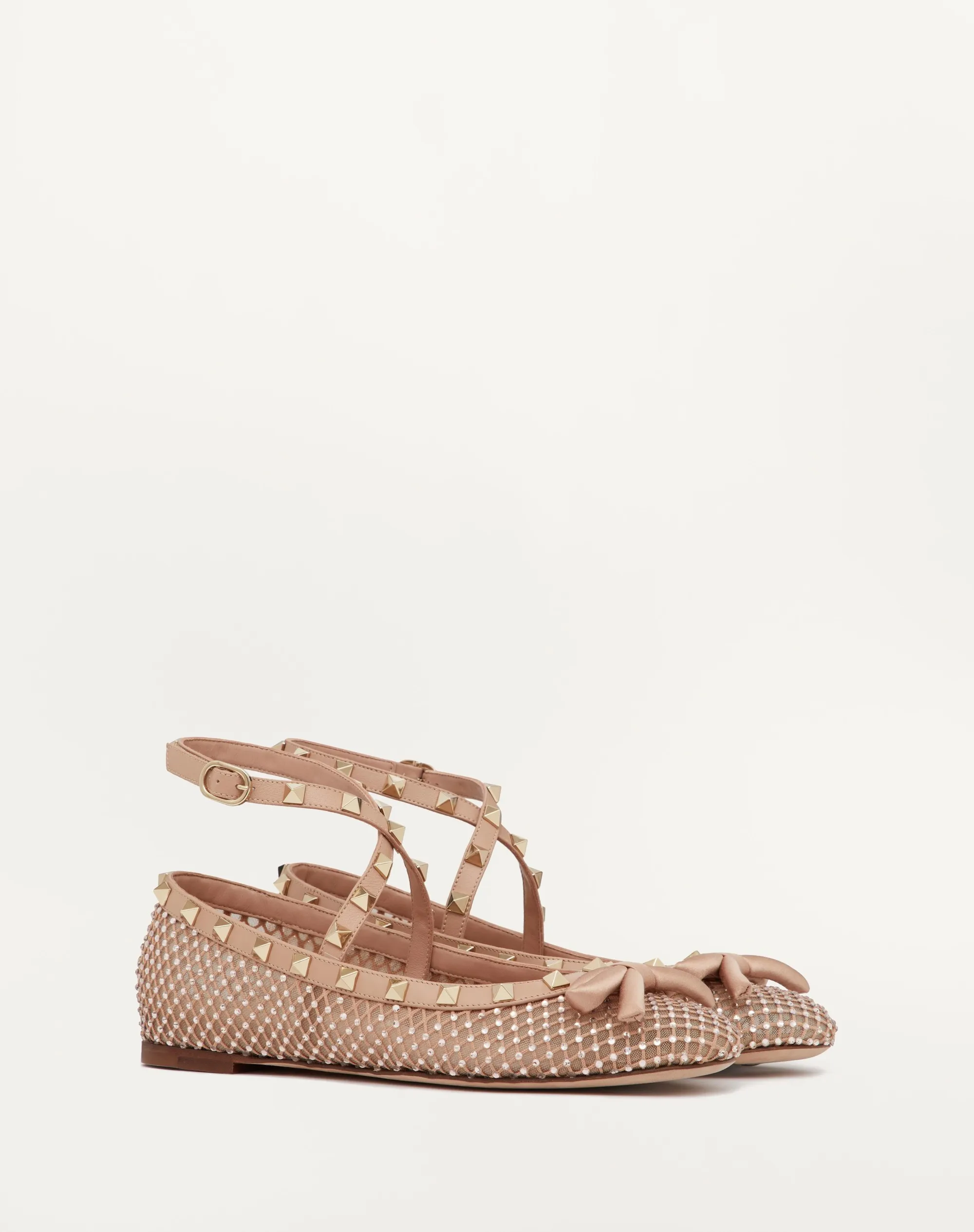 BALLERINA ROCKSTUD IN RETE CON CRISTALLI
