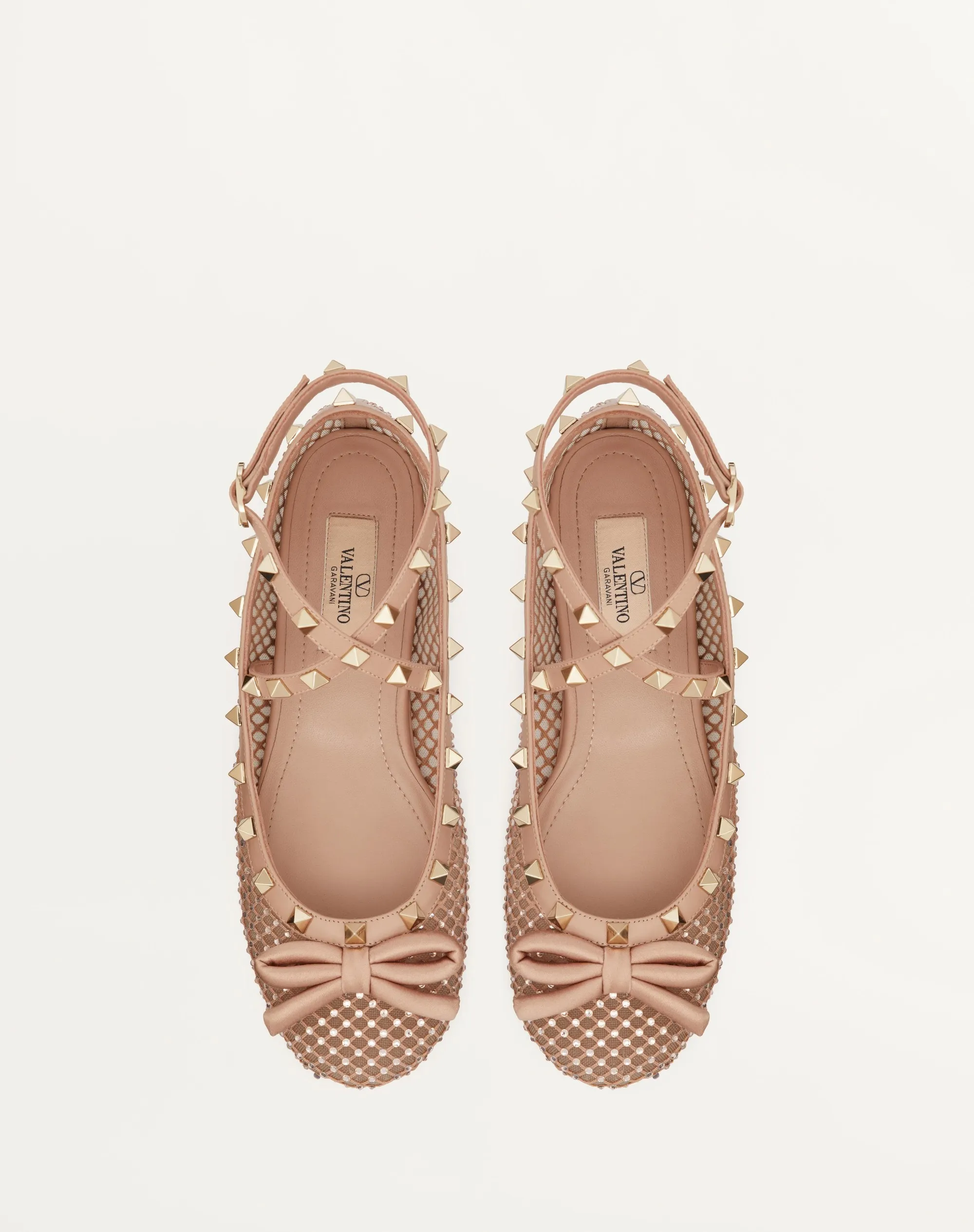 BALLERINA ROCKSTUD IN RETE CON CRISTALLI