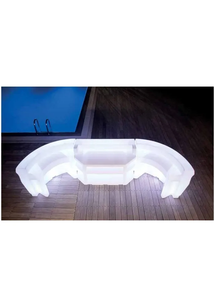 Bancone Bar Mod. Pemba Illuminabile -  Linea Modum by Telcom Kit Luce Nessuno