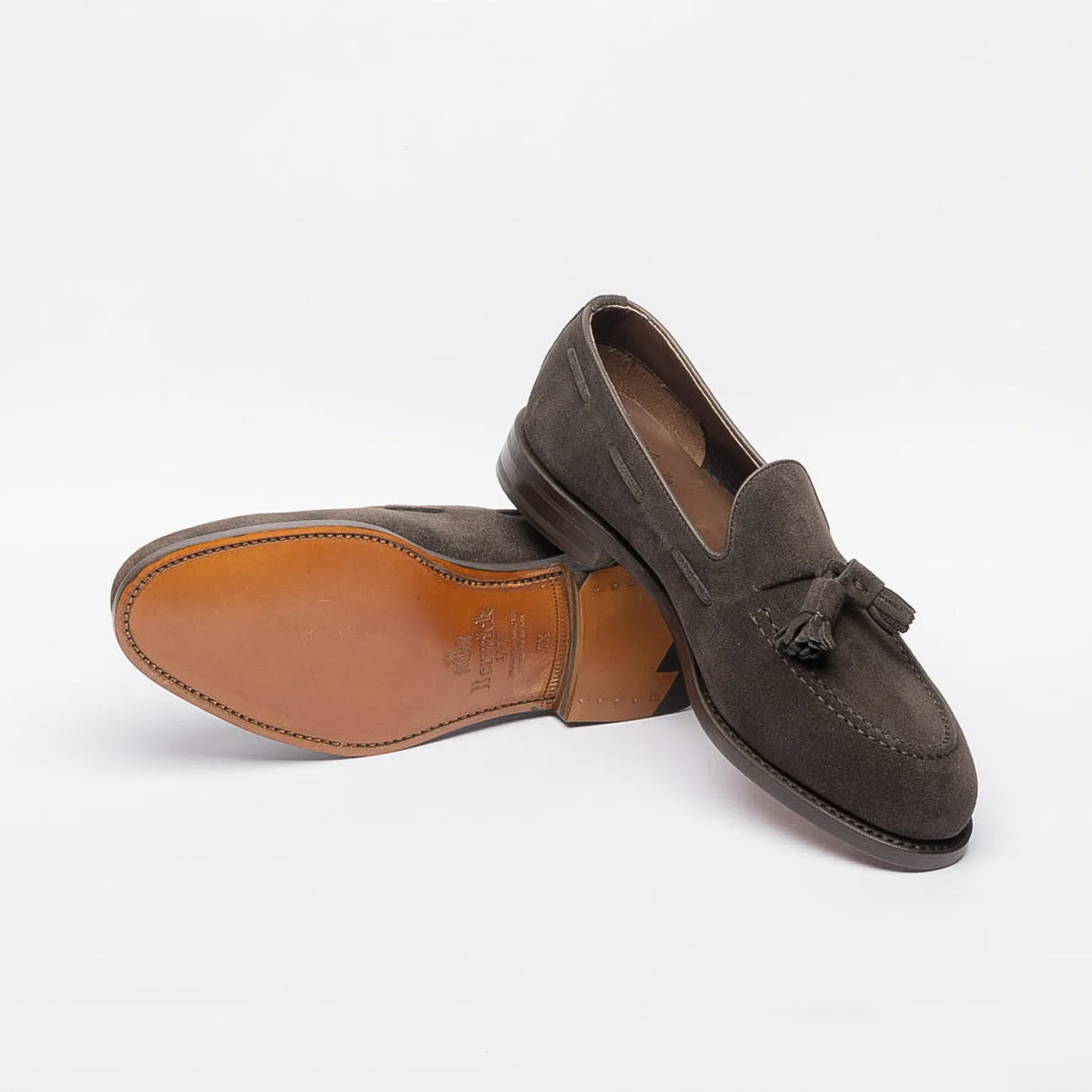 Berwick Mocassino con nappine Berwick 5139 in camoscio marrone