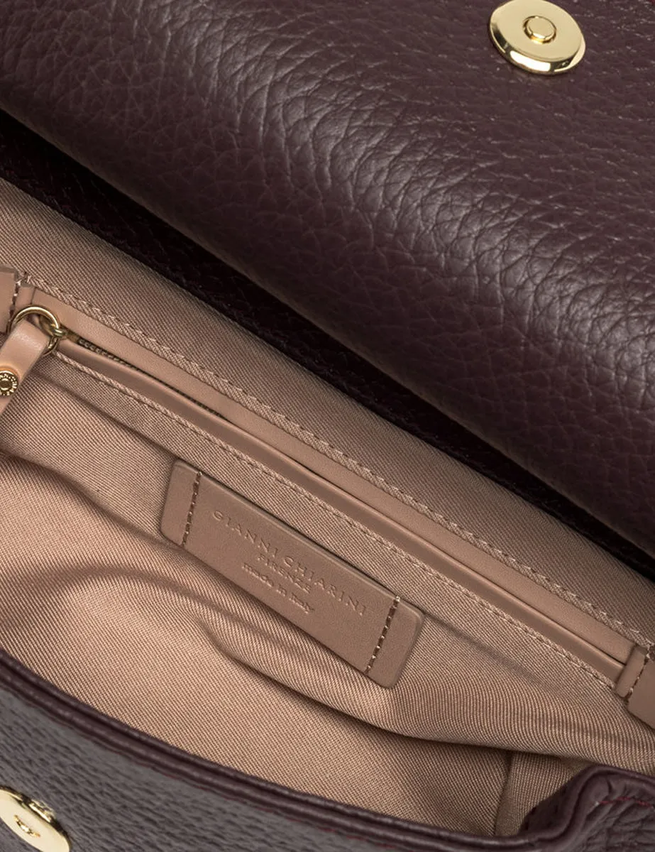 borsa pelle pilar plum