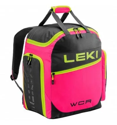 Borsa per scarpe Leki WCR 60L (rosa neon - nero - giallo)