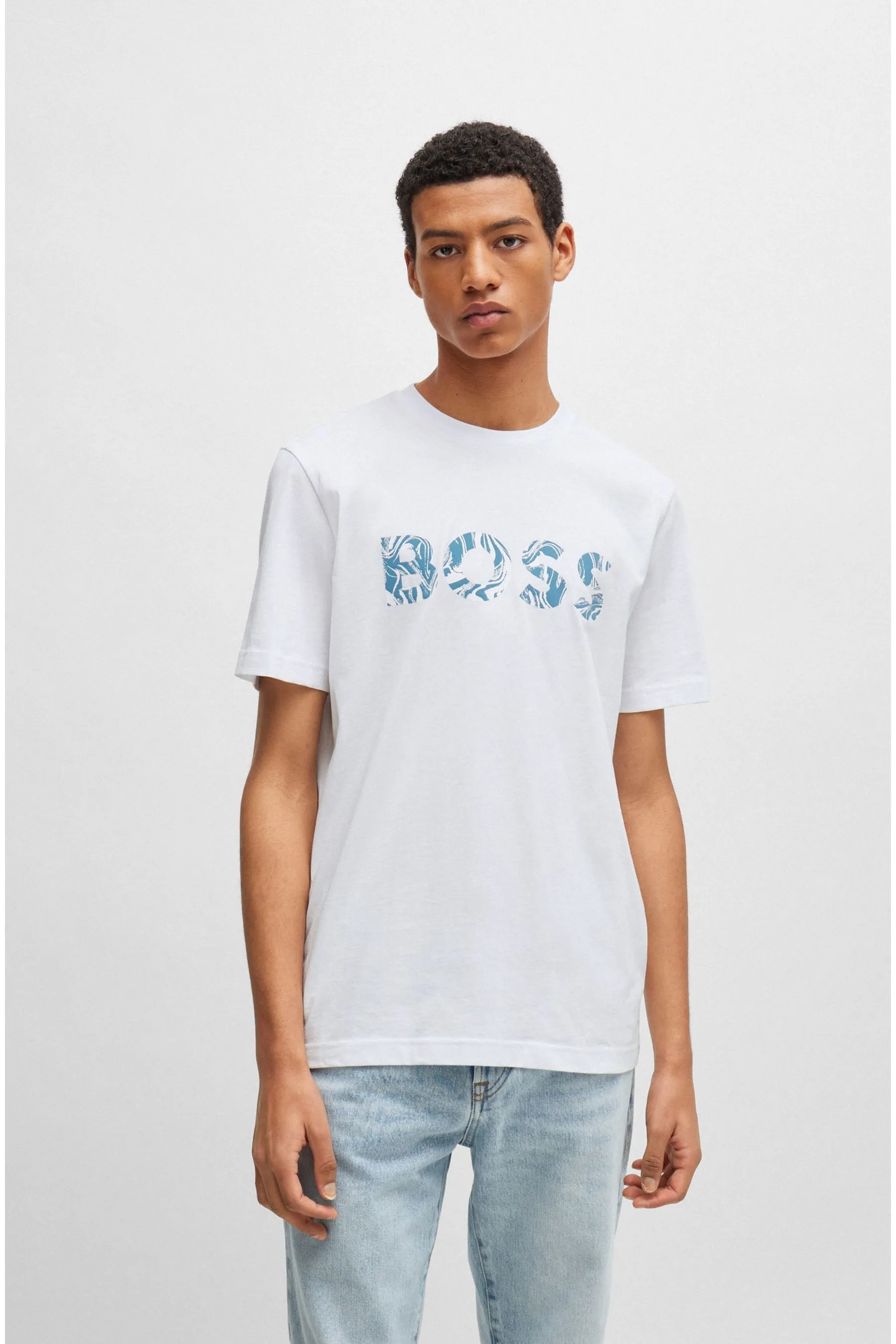 BOSS BOSS Maglietta Logo Printboss in jersey di cotone    
