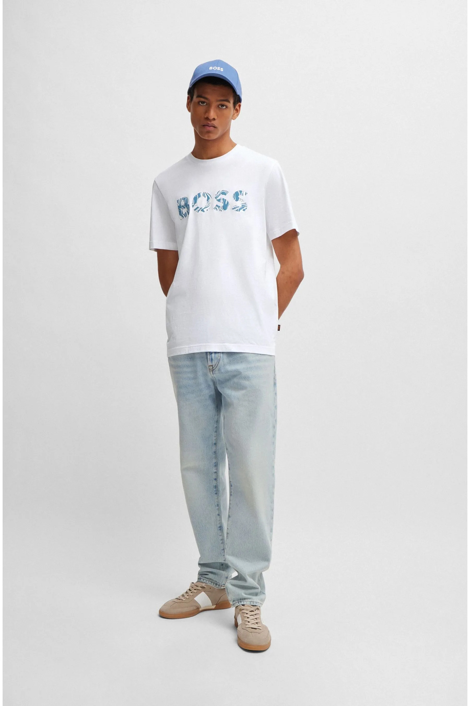 BOSS BOSS Maglietta Logo Printboss in jersey di cotone    
