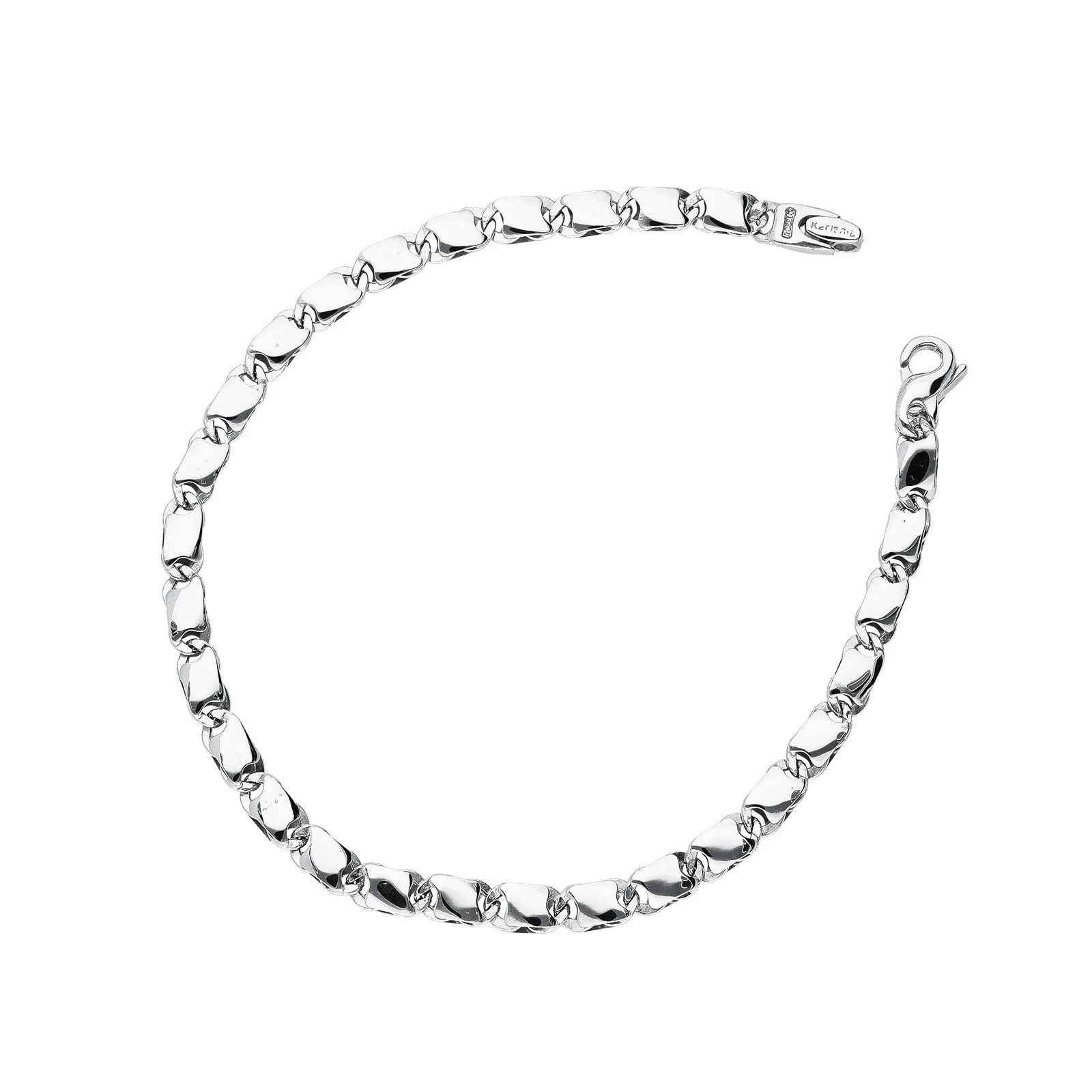 Bracciale a segmenti in oro bianco 18k