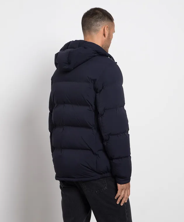 Brunello Cucinelli Piumino trapuntato blu MM4031900