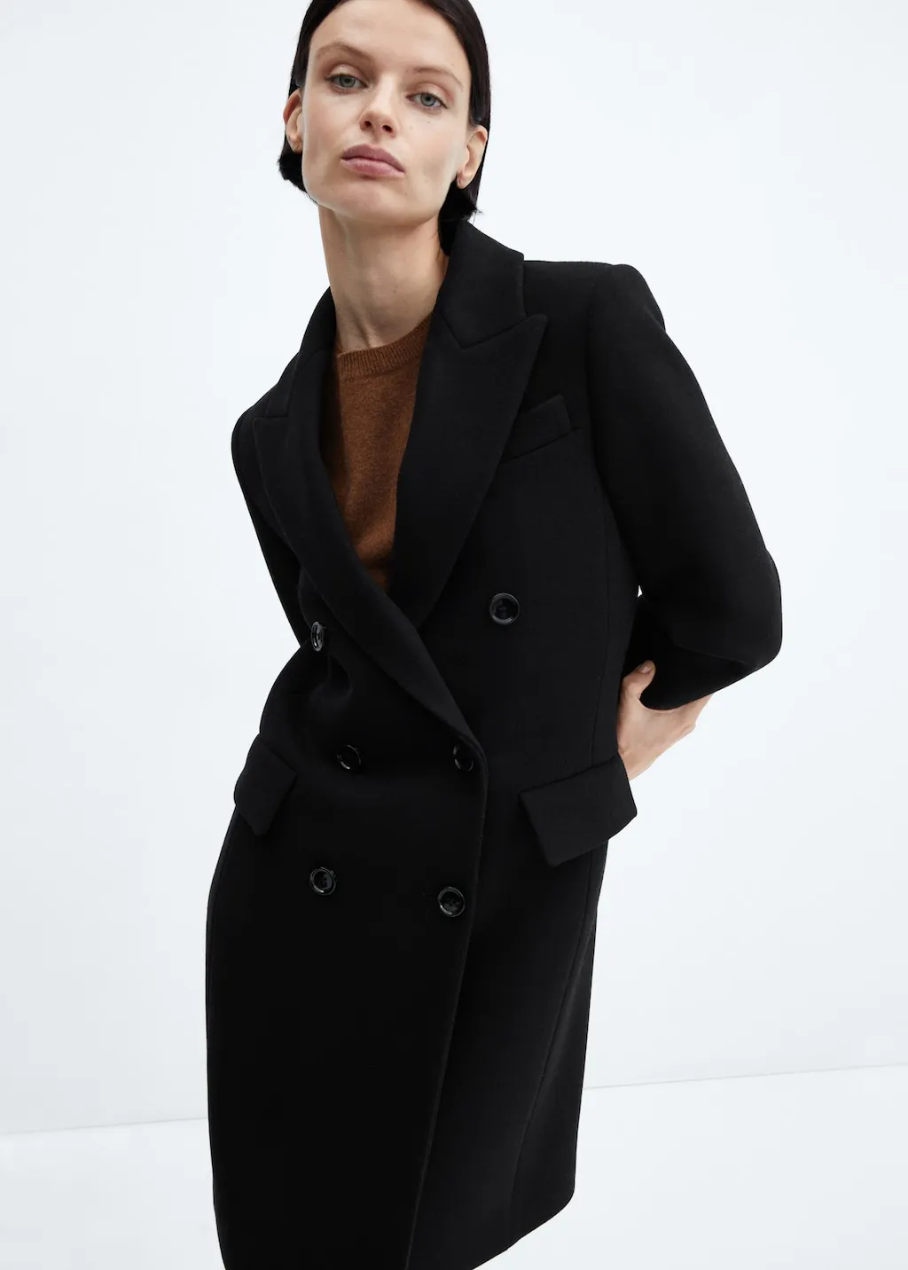 Cappotto lana doppia abbottonatura
