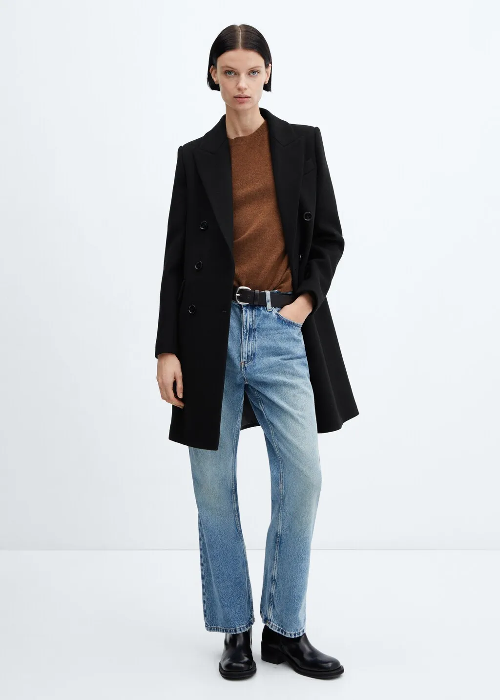 Cappotto lana doppia abbottonatura