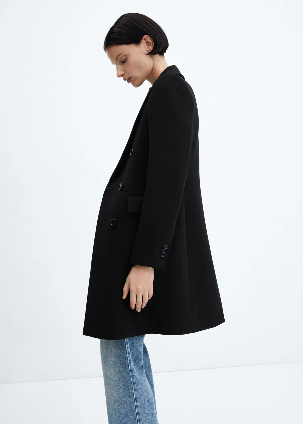 Cappotto lana doppia abbottonatura