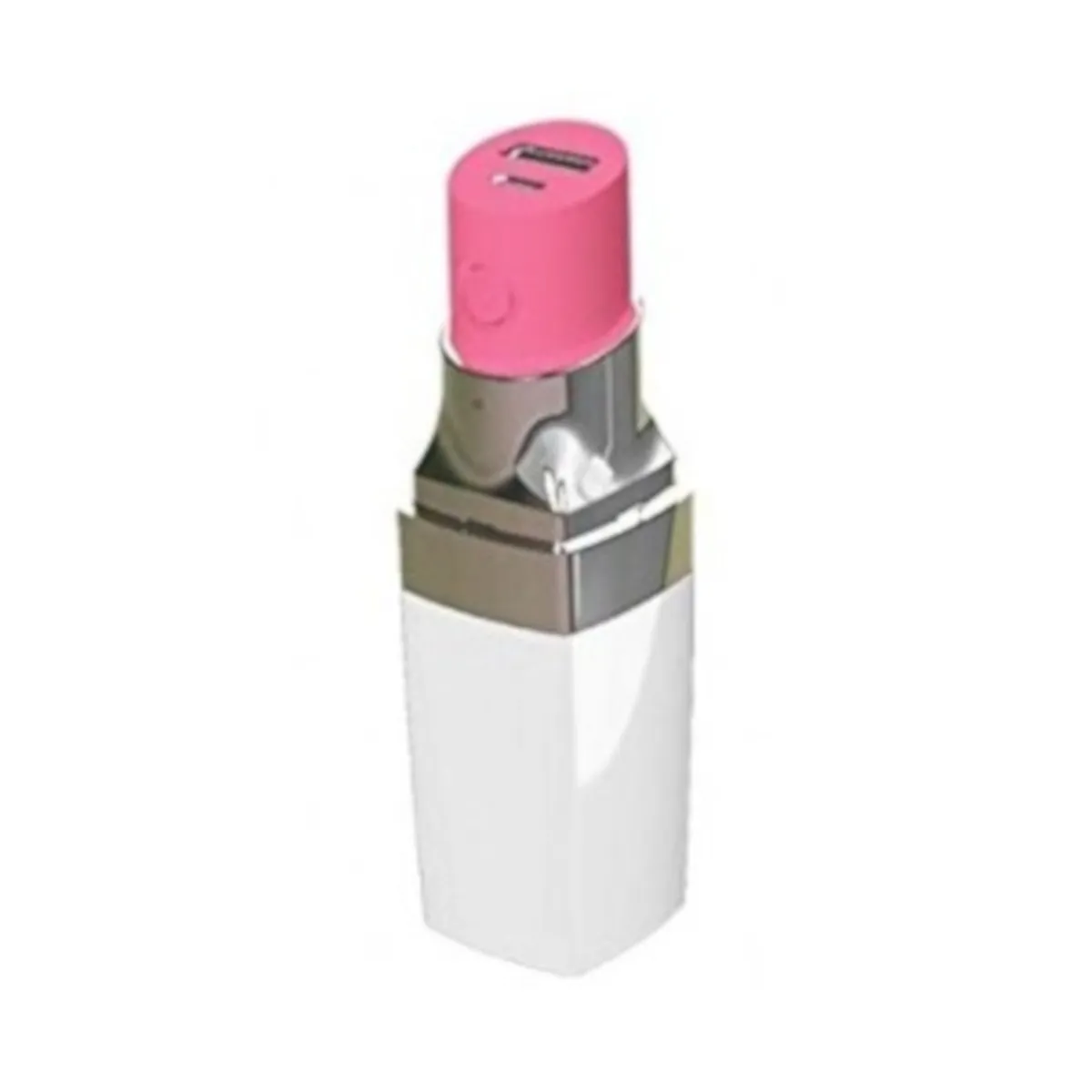 Caricabatteria Usb Portatile Rossetto Bianco