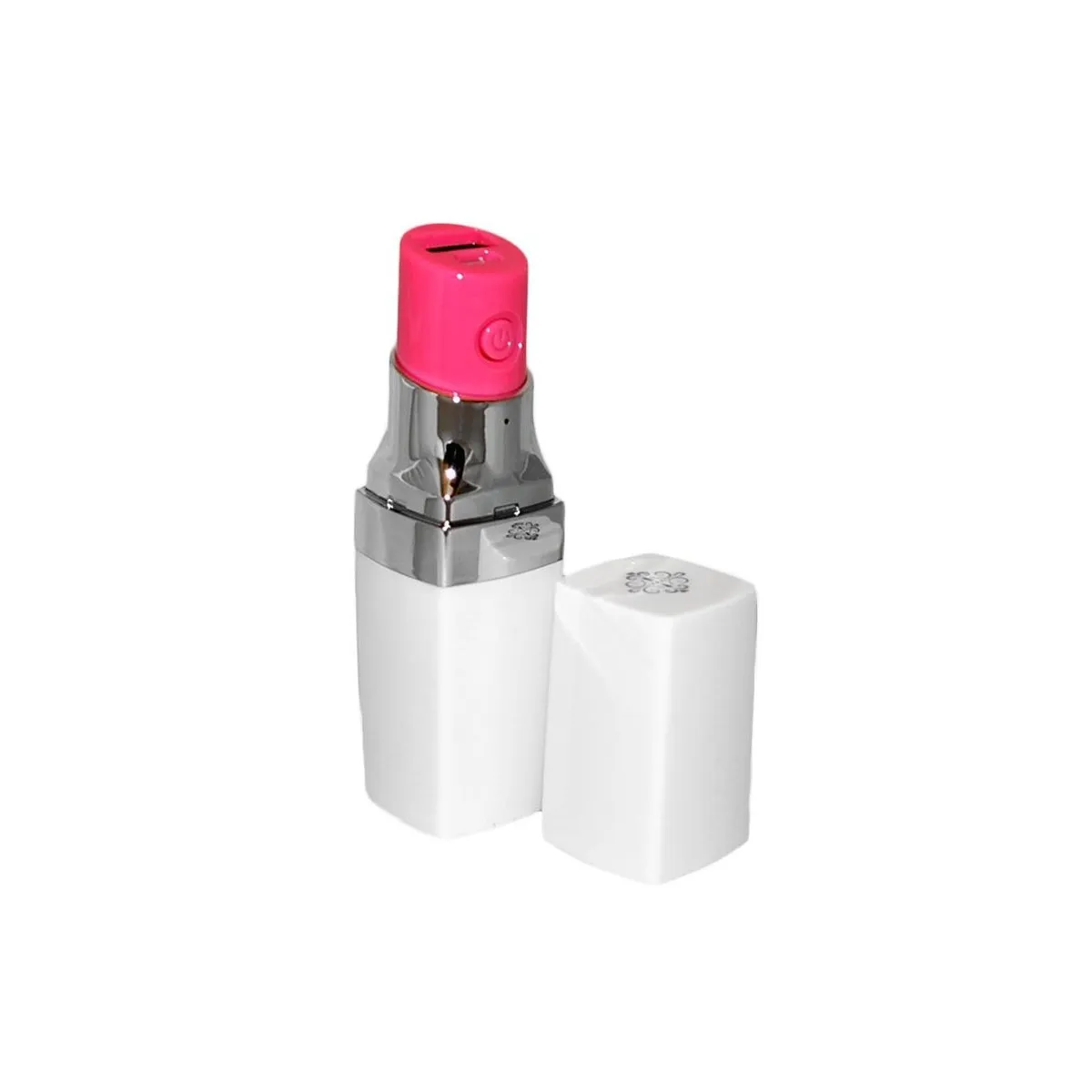 Caricabatteria Usb Portatile Rossetto Bianco