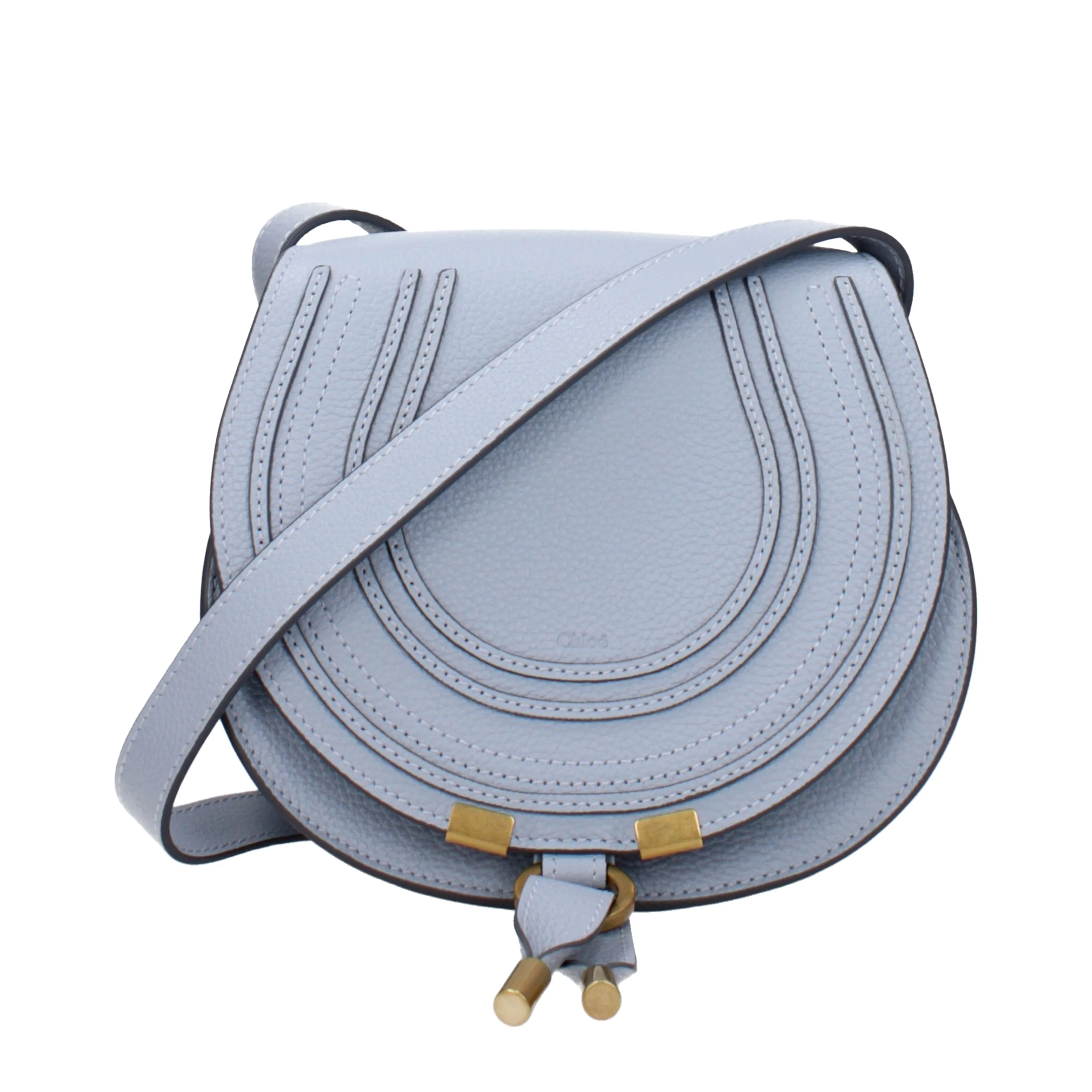 Chloé Borse a Tracolla Saddle Donna Pelle Celeste