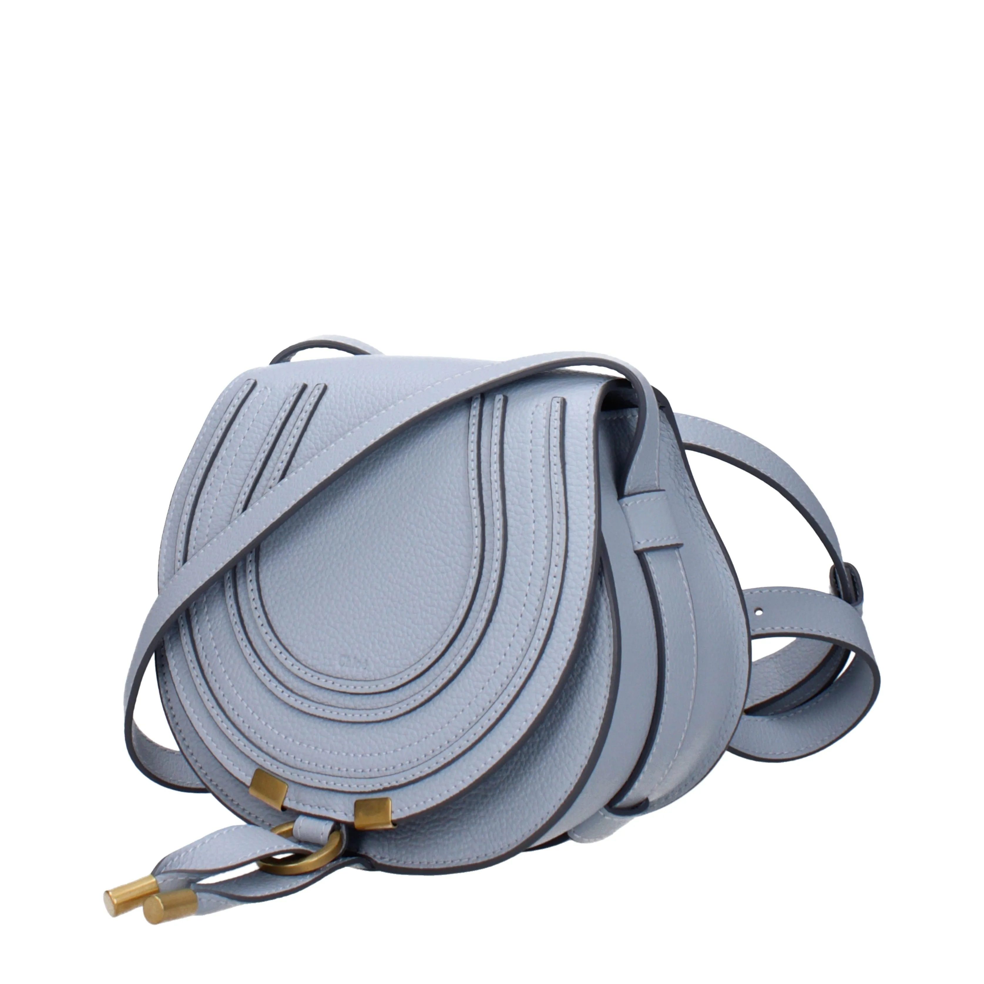 Chloé Borse a Tracolla Saddle Donna Pelle Celeste