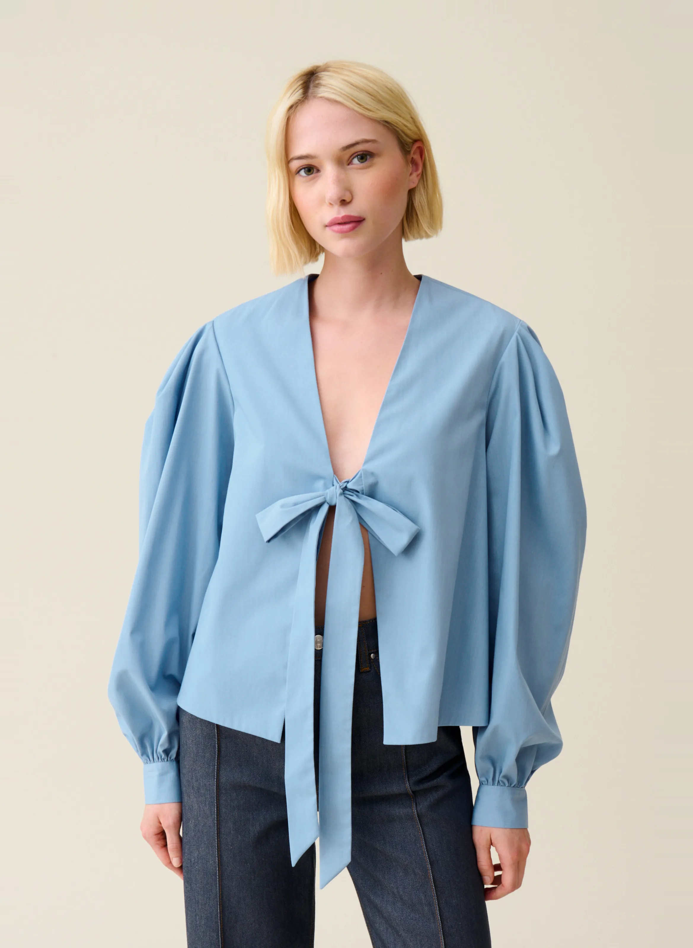  CLAUDIE PIERLOT   Blusa con scollo a V | Blu