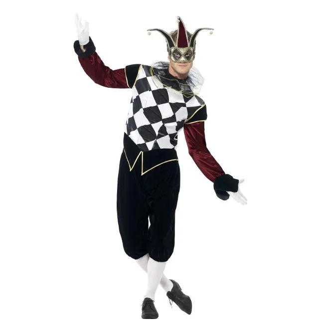 Costume da Arlecchino veneziano per uomo