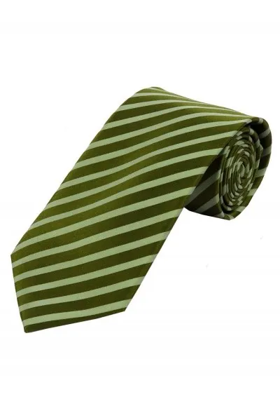 Cravatta lunga da uomo a righe Hunting Green Verde chiaro
