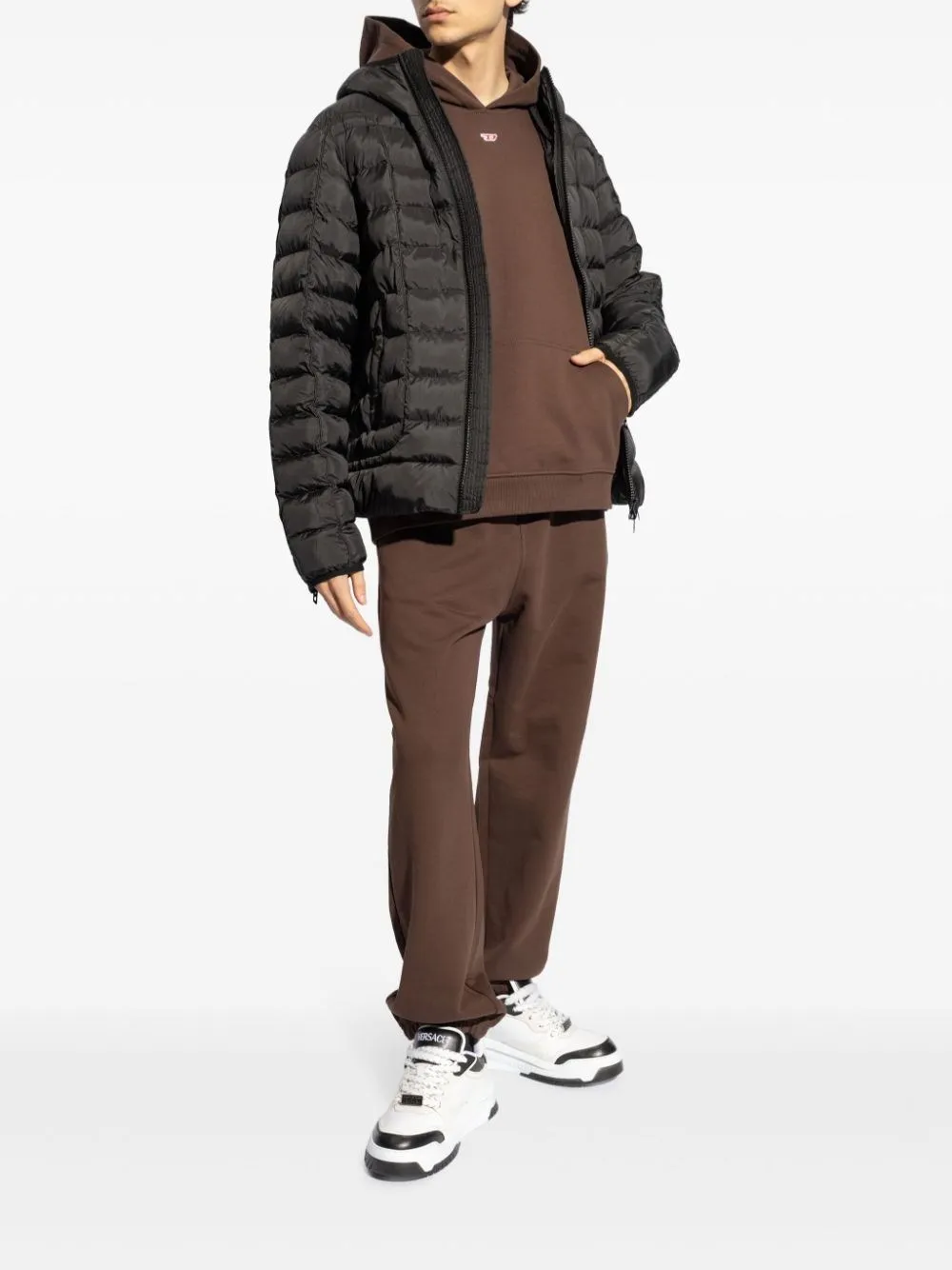 Diesel-Felpa S-Boxt-Hood-D con cappuccio