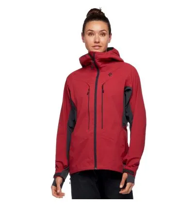 Donna Black Diamond Giacca DAWN PATROL HYBRID SHELL (Wild Rose)