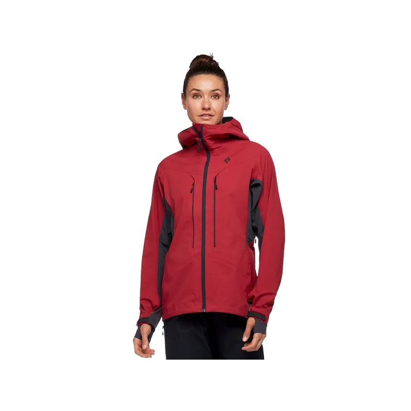 Donna Black Diamond Giacca DAWN PATROL HYBRID SHELL (Wild Rose)