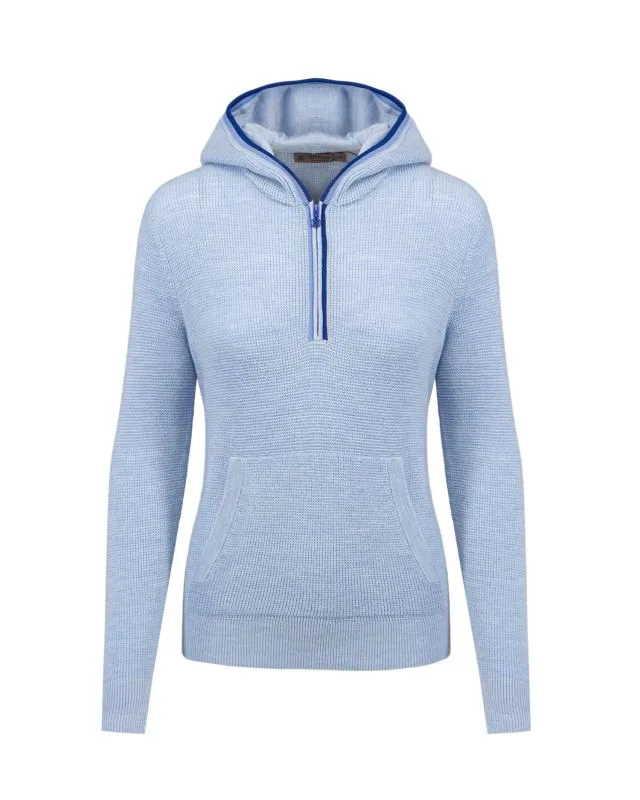 Felpa con cappuccio G/FORE RELAXED FIT HOODED 1/4 ZIP S