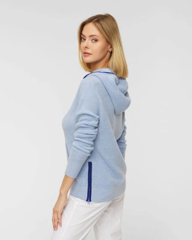 Felpa con cappuccio G/FORE RELAXED FIT HOODED 1/4 ZIP S