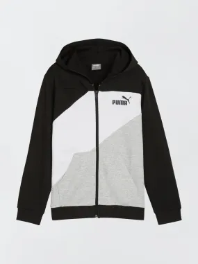 Felpa con cappuccio 'Puma' colorblock - NERO