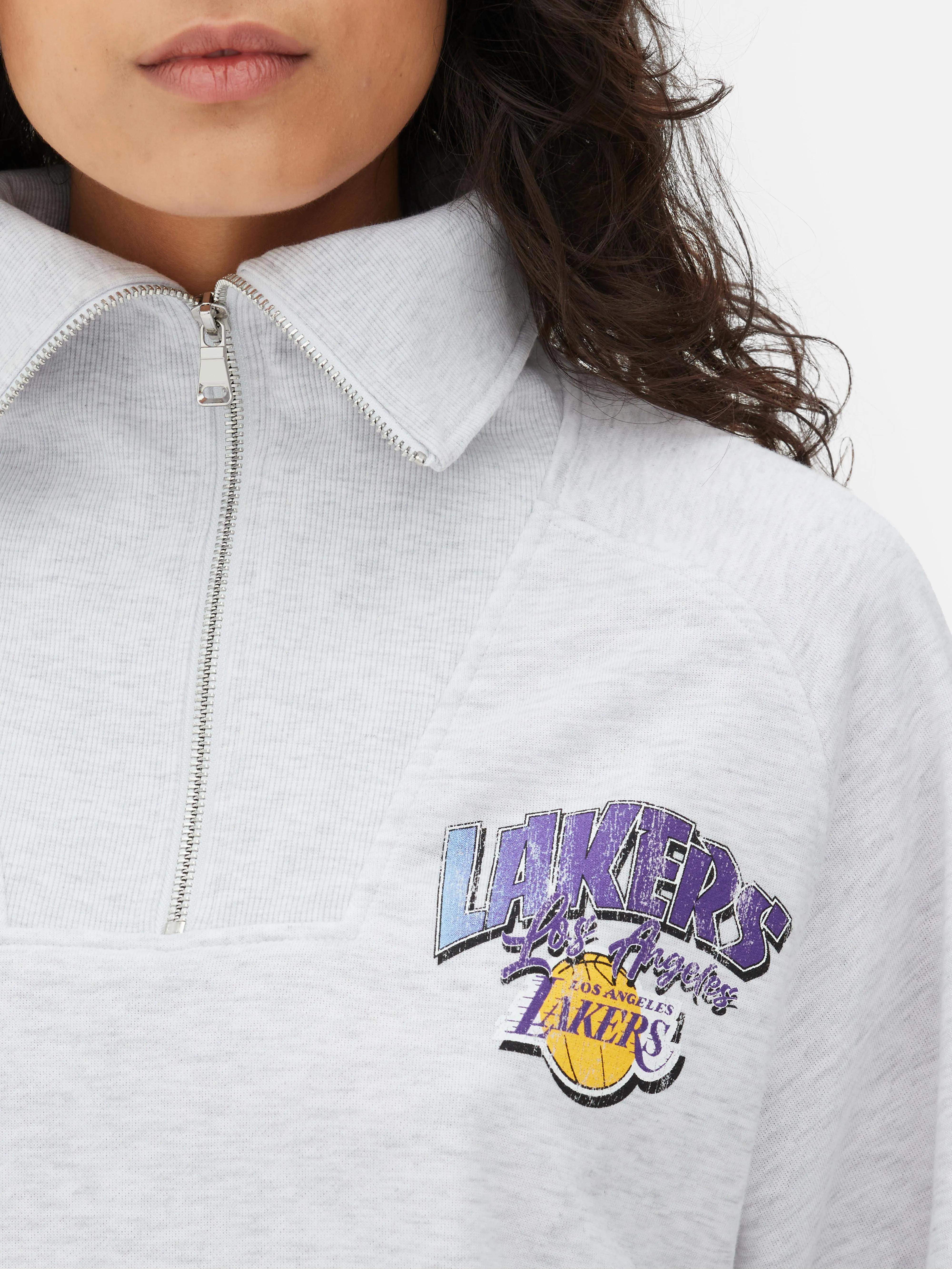 Felpa coordinata mezza zip NBA Los Angeles Lakers