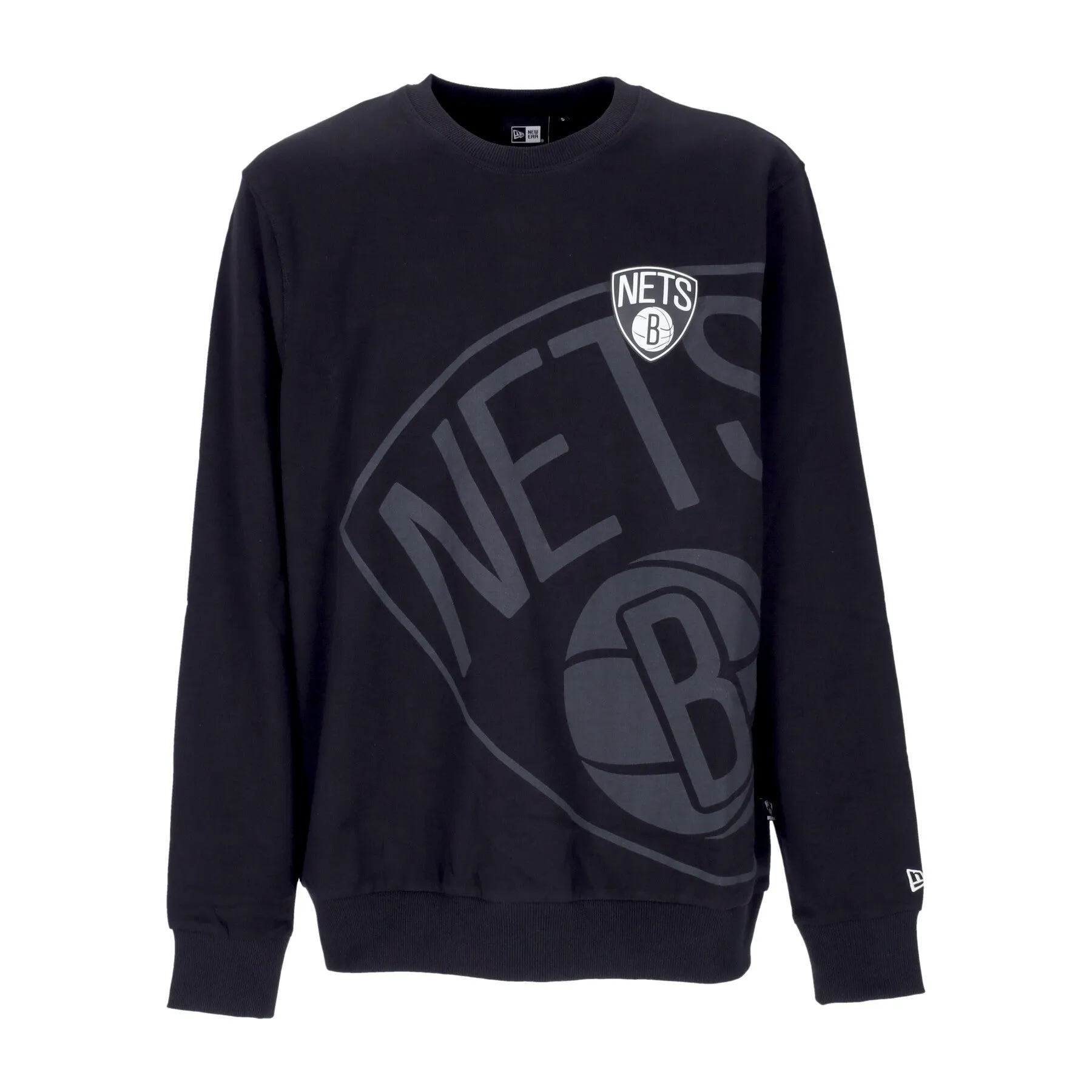 Felpa Leggera Girocollo Uomo Nba Washed Pack Graphic Crewneck Bronet Black