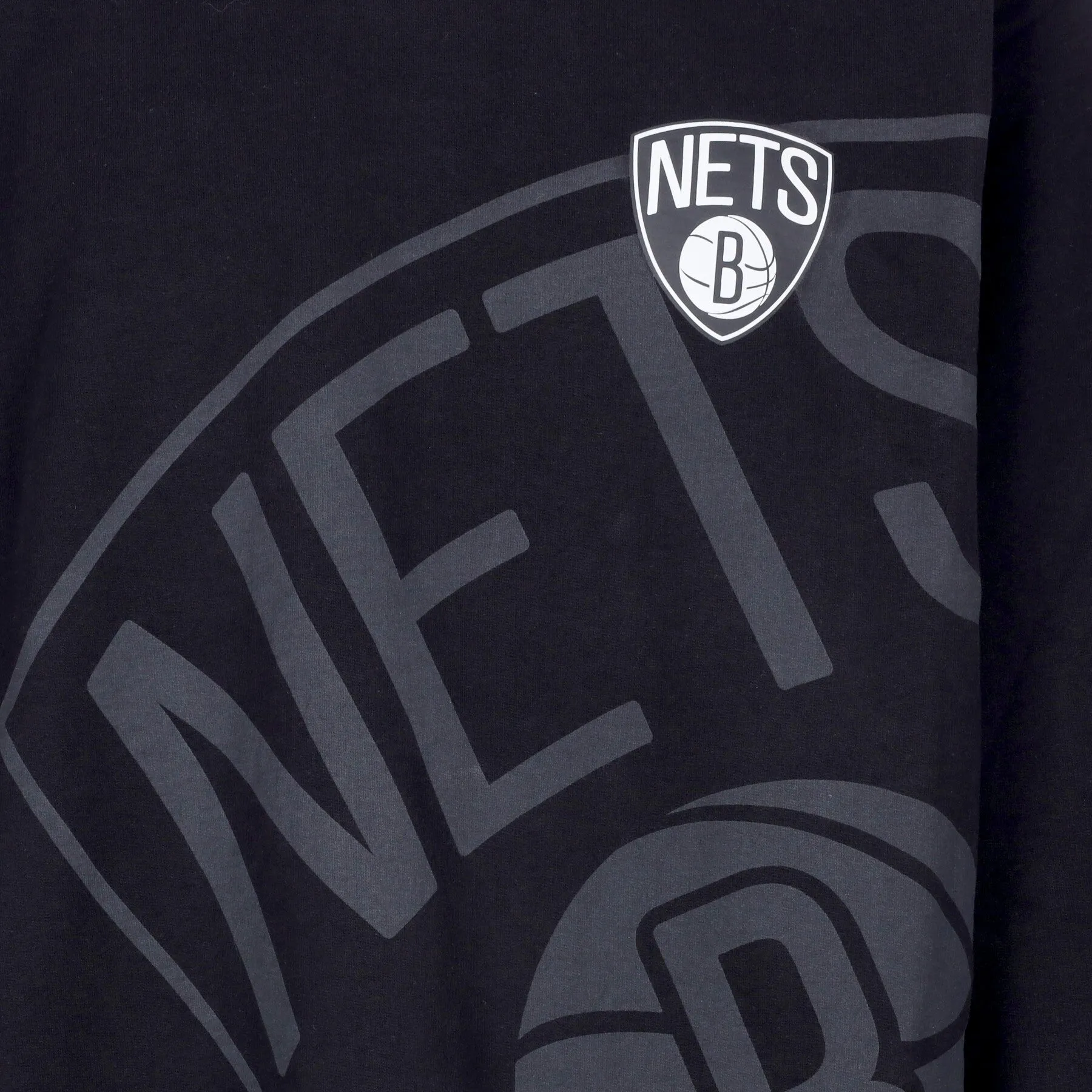Felpa Leggera Girocollo Uomo Nba Washed Pack Graphic Crewneck Bronet Black
