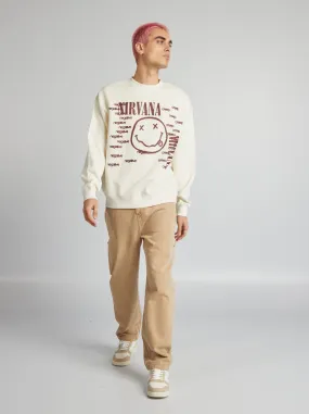 Felpa scollo tondo 'Nirvana' - BEIGE