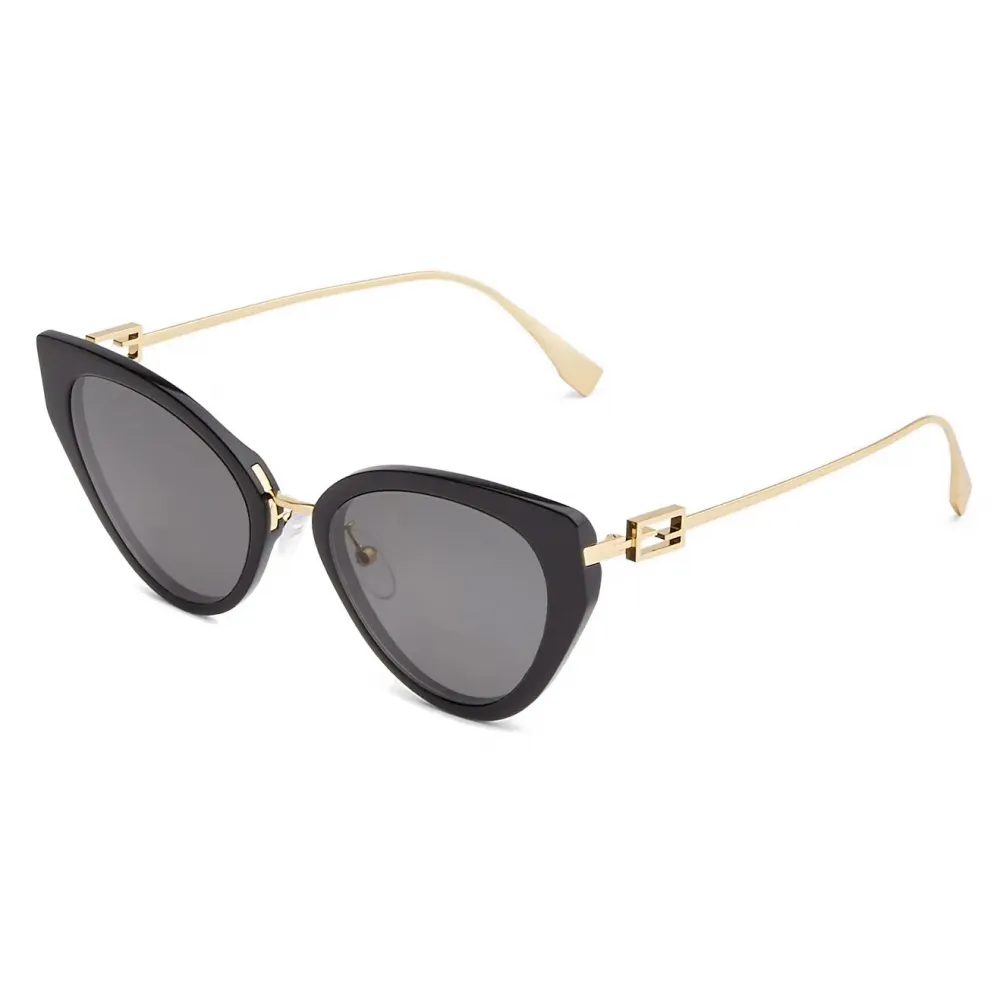 Fendi - Baguette - Occhiali da Sole Cat-Eye - Nero Grigio - Occhiali da Sole - Fendi Eyewear