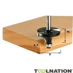 Festool Accessori 491011 Fresa per arrotondare HW gambo 8 mm HW S8 D20.7/R4 KL