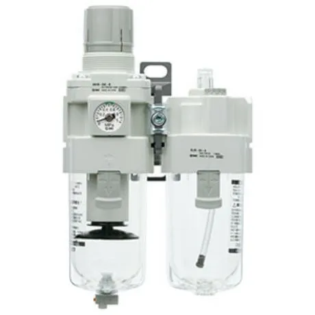 Filtro-Regolatore lubrificatore SMC AC30A-F03E-B, attacco G 1/4, G 3/8, scarico Nessuno, filtrazione 5μm