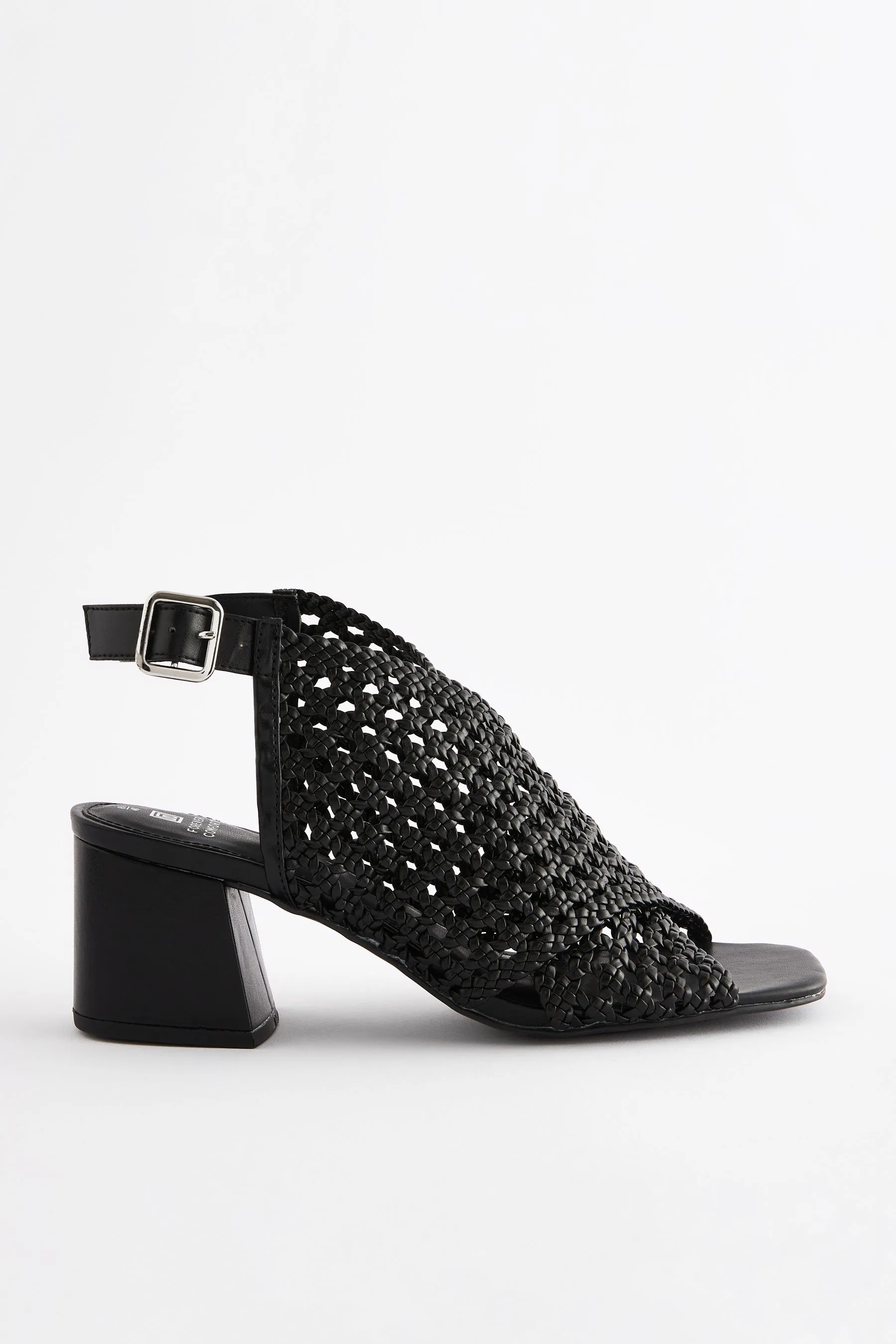 Forever Comfort Weave Block Shoeboot Sandals    