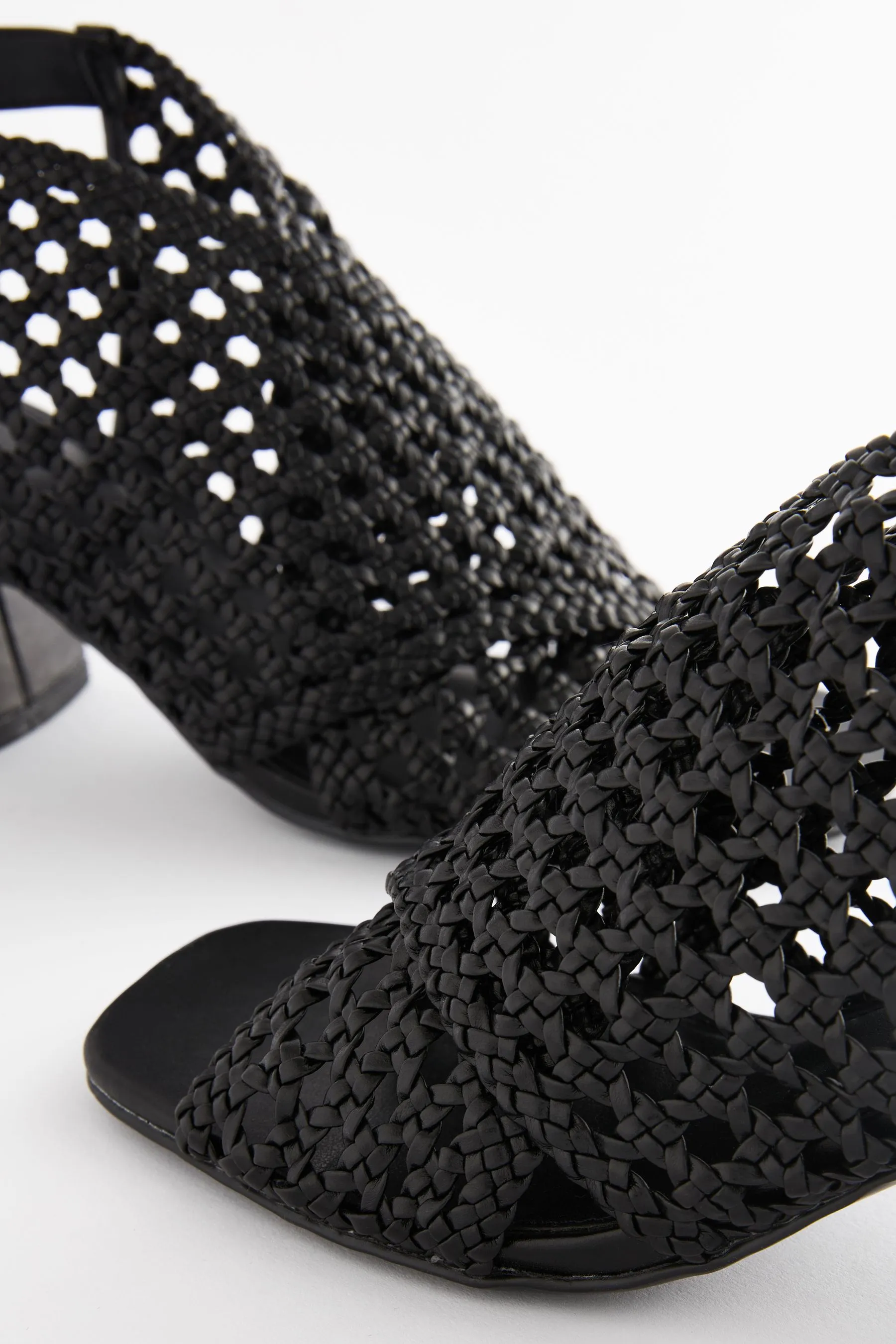Forever Comfort Weave Block Shoeboot Sandals    