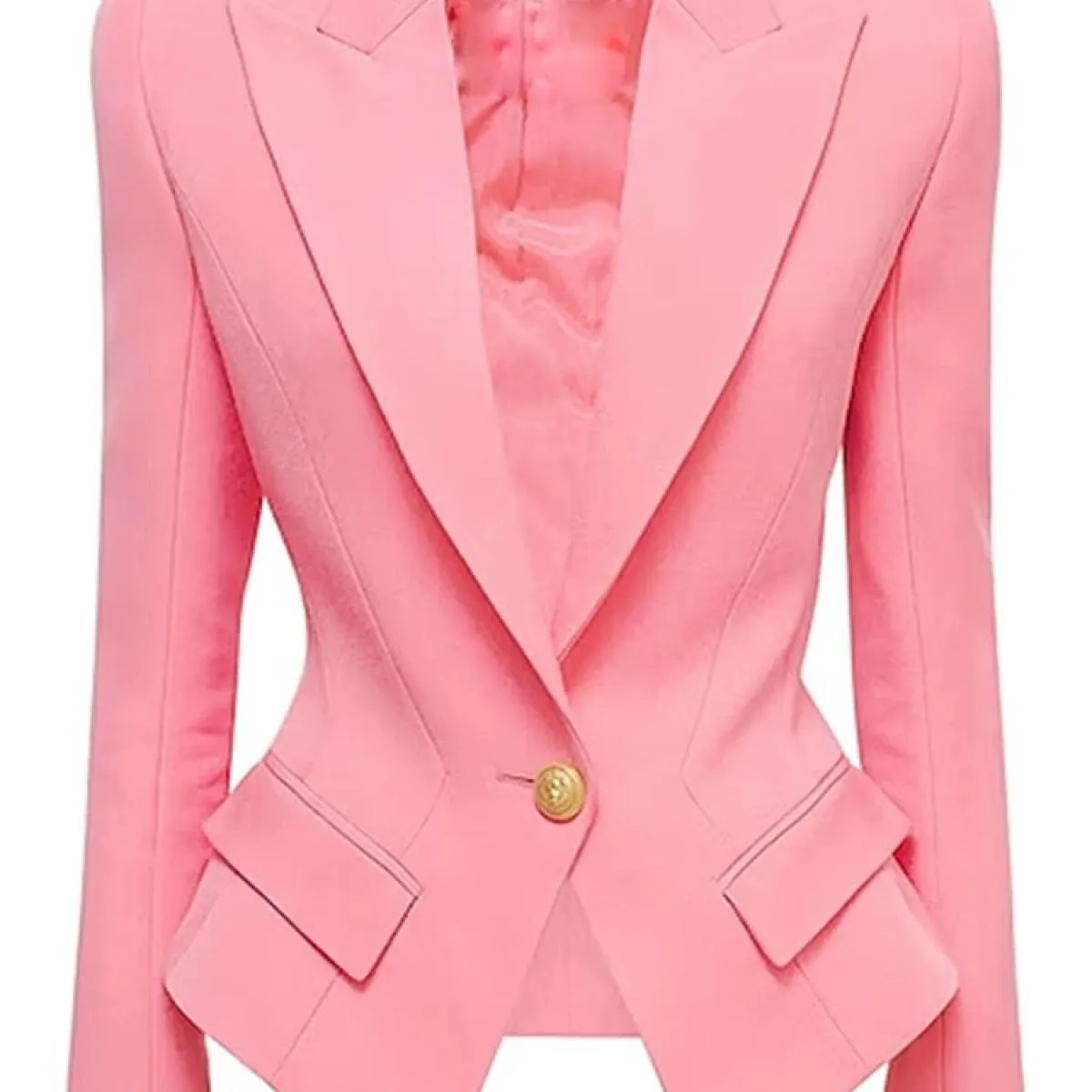 Giacca da donna con risvolto a bottone singolo, vestibilità slim, nuovissima del 2023 di High Street