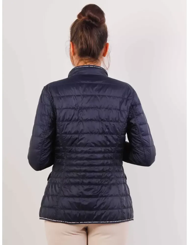 Giacca trapunta blu reversibile fantasia Concept K