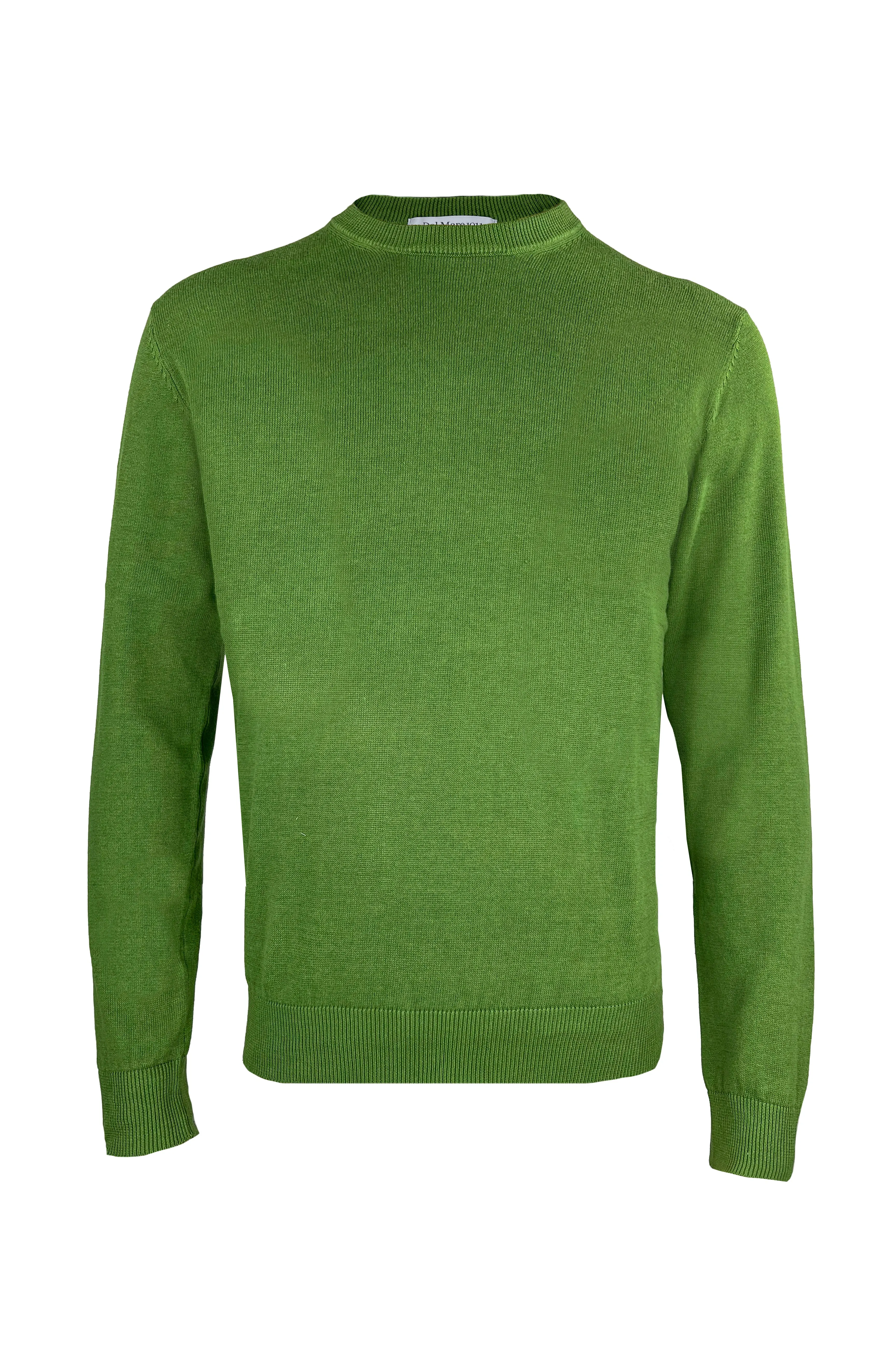 Girocollo verde in cotone