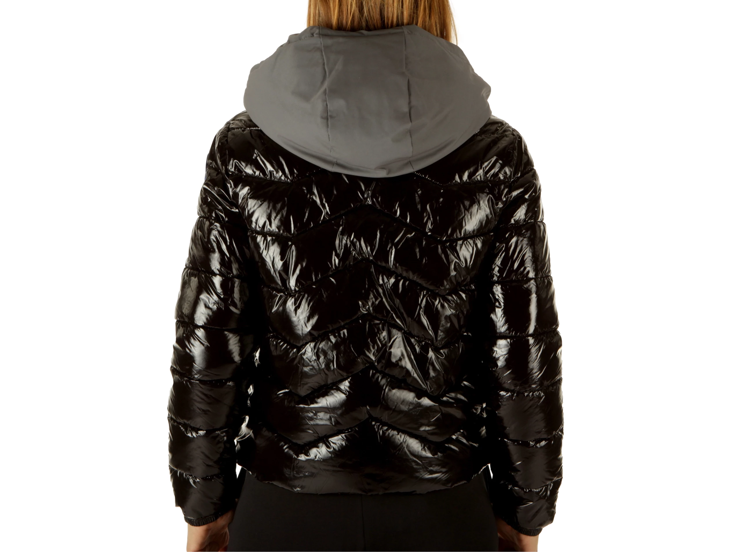 Giubbino Glossy Tricolor Nero