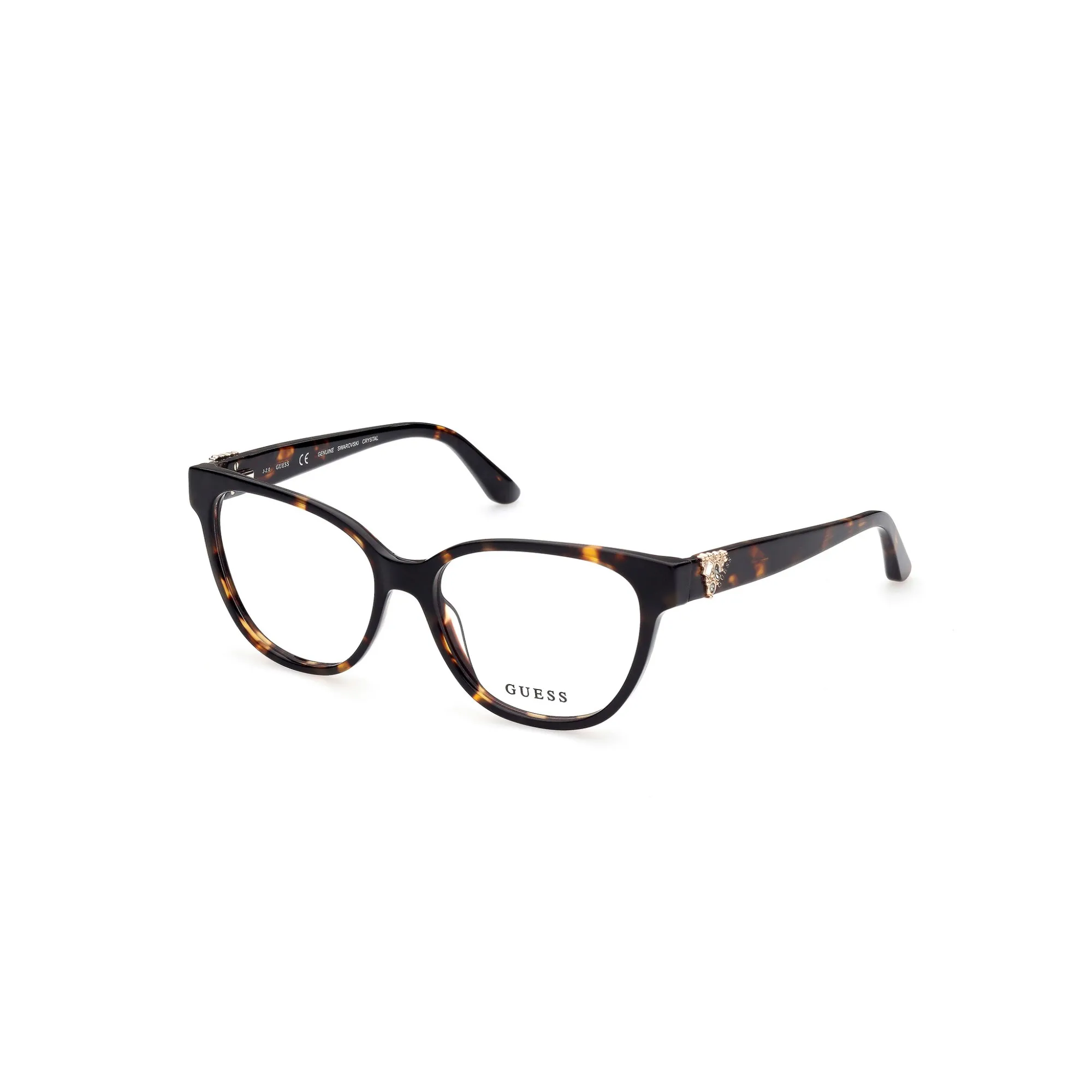   Guess GU 2855-S - 052  Havana Scuro | Occhiale Da Vista Donna 
