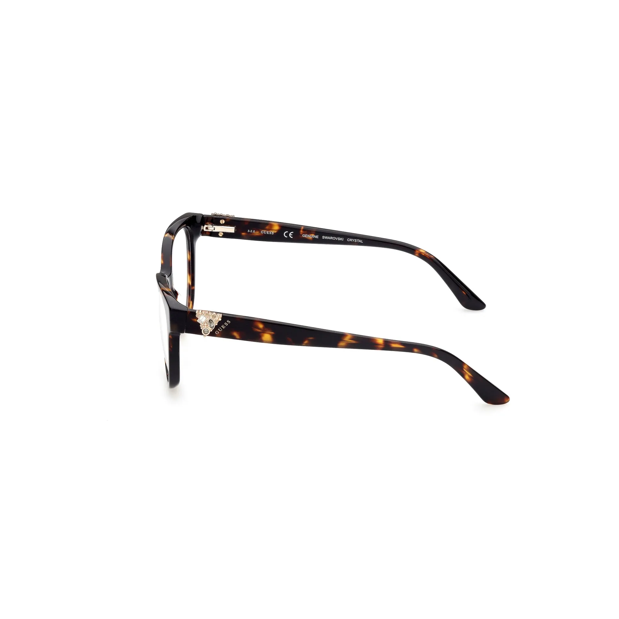   Guess GU 2855-S - 052  Havana Scuro | Occhiale Da Vista Donna 